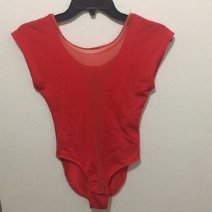 Super cute deep orange bodysuit from American App